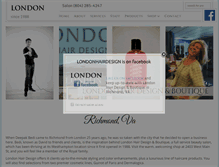 Tablet Screenshot of londonhairandboutique.com